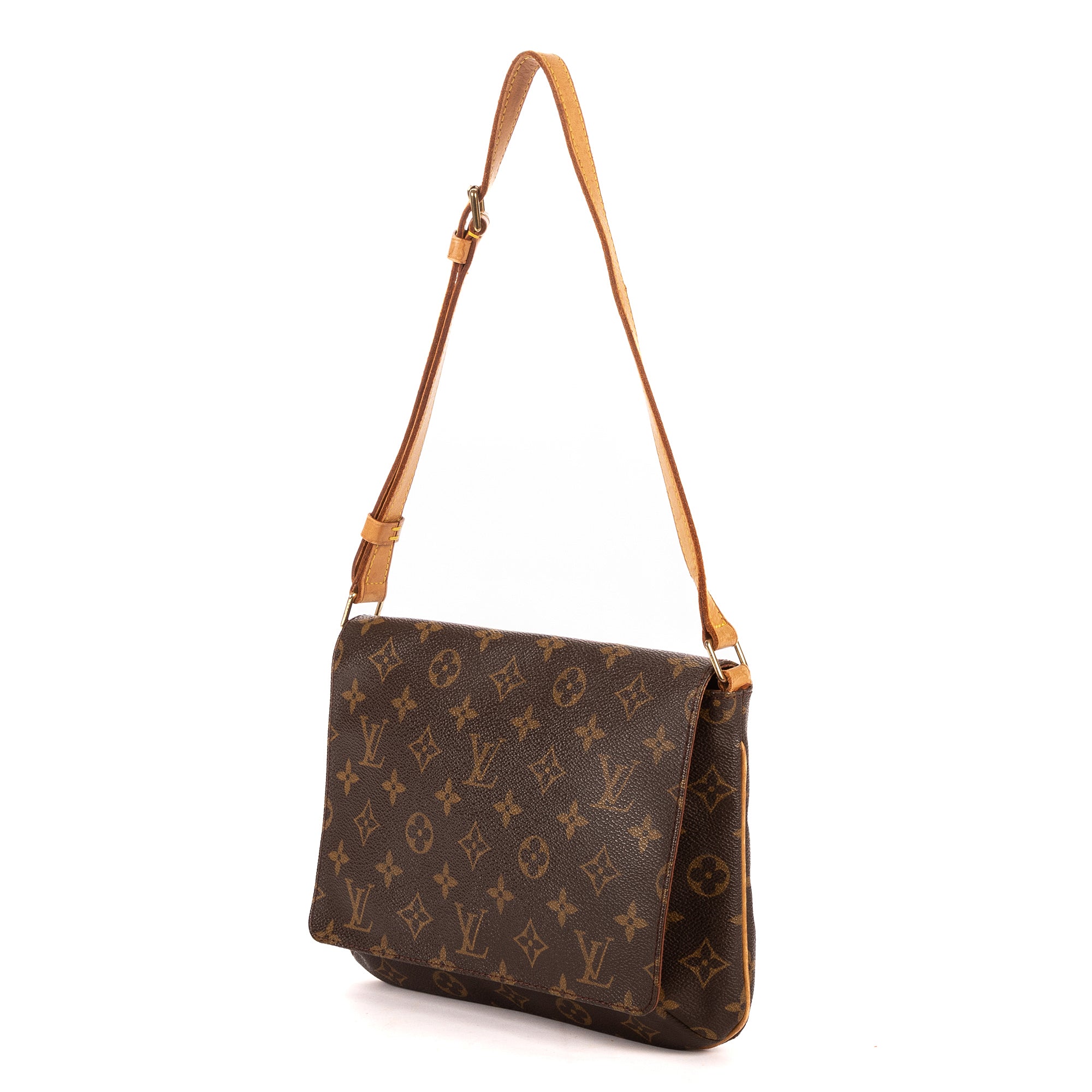Bolso de hombro Musette Tango Lona Monogram Marrón