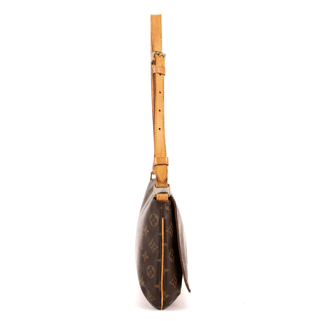 Bolso de hombro Musette Tango Lona Monogram Marrón
