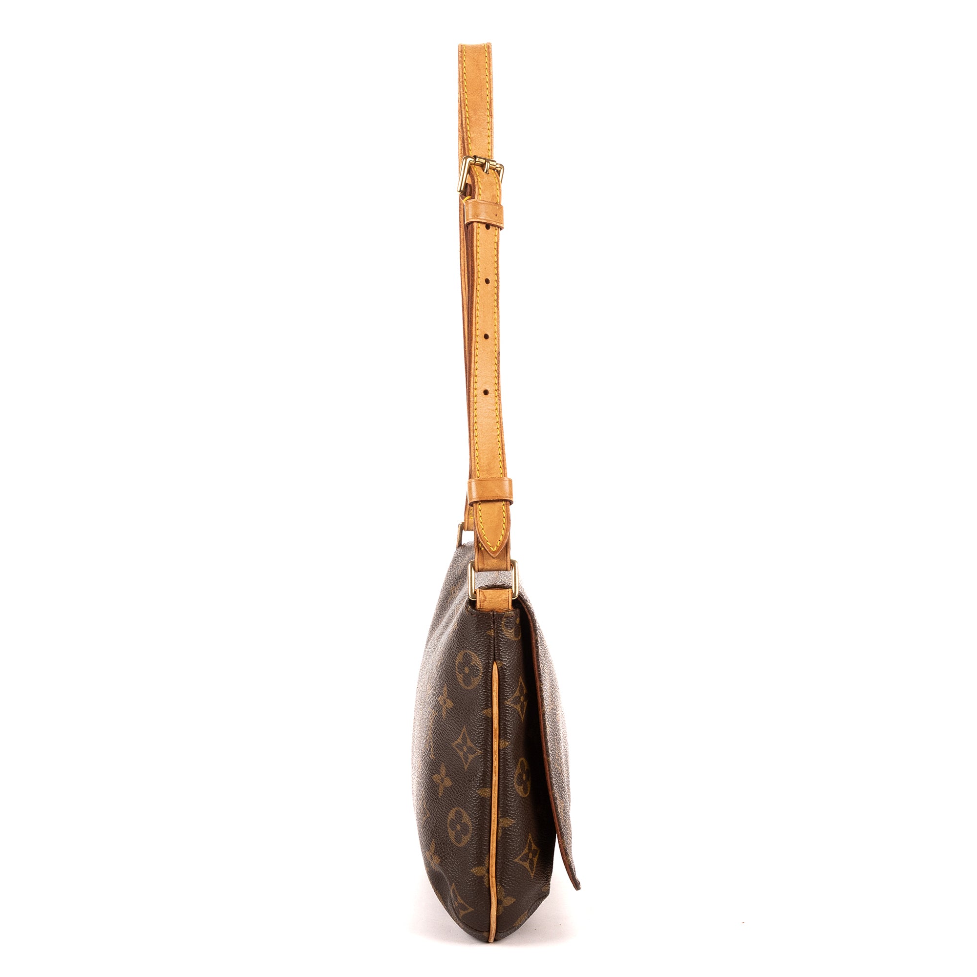 Bolso de hombro Musette Tango Lona Monogram Marrón
