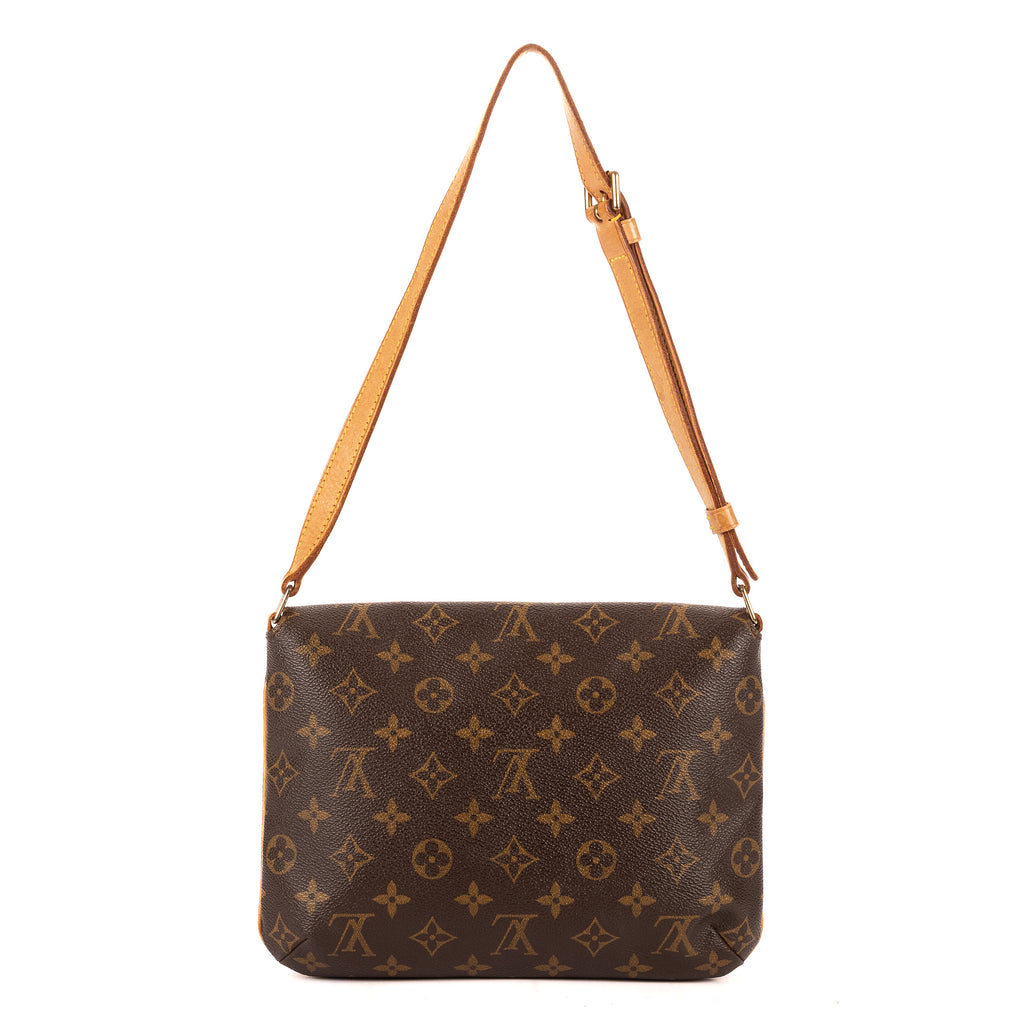 Bolso de hombro Musette Tango Lona Monogram Marrón