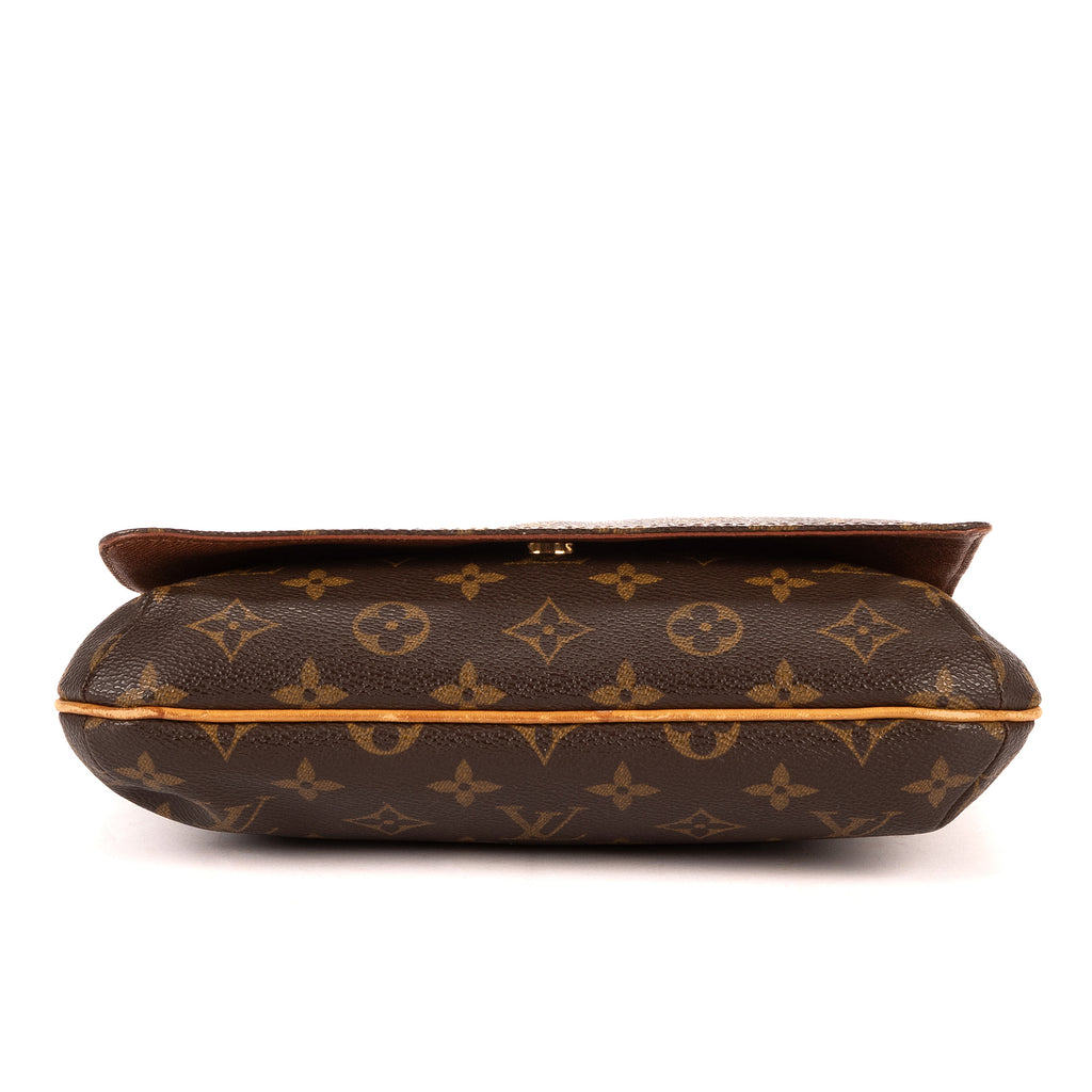 Bolso de hombro Musette Tango Lona Monogram Marrón