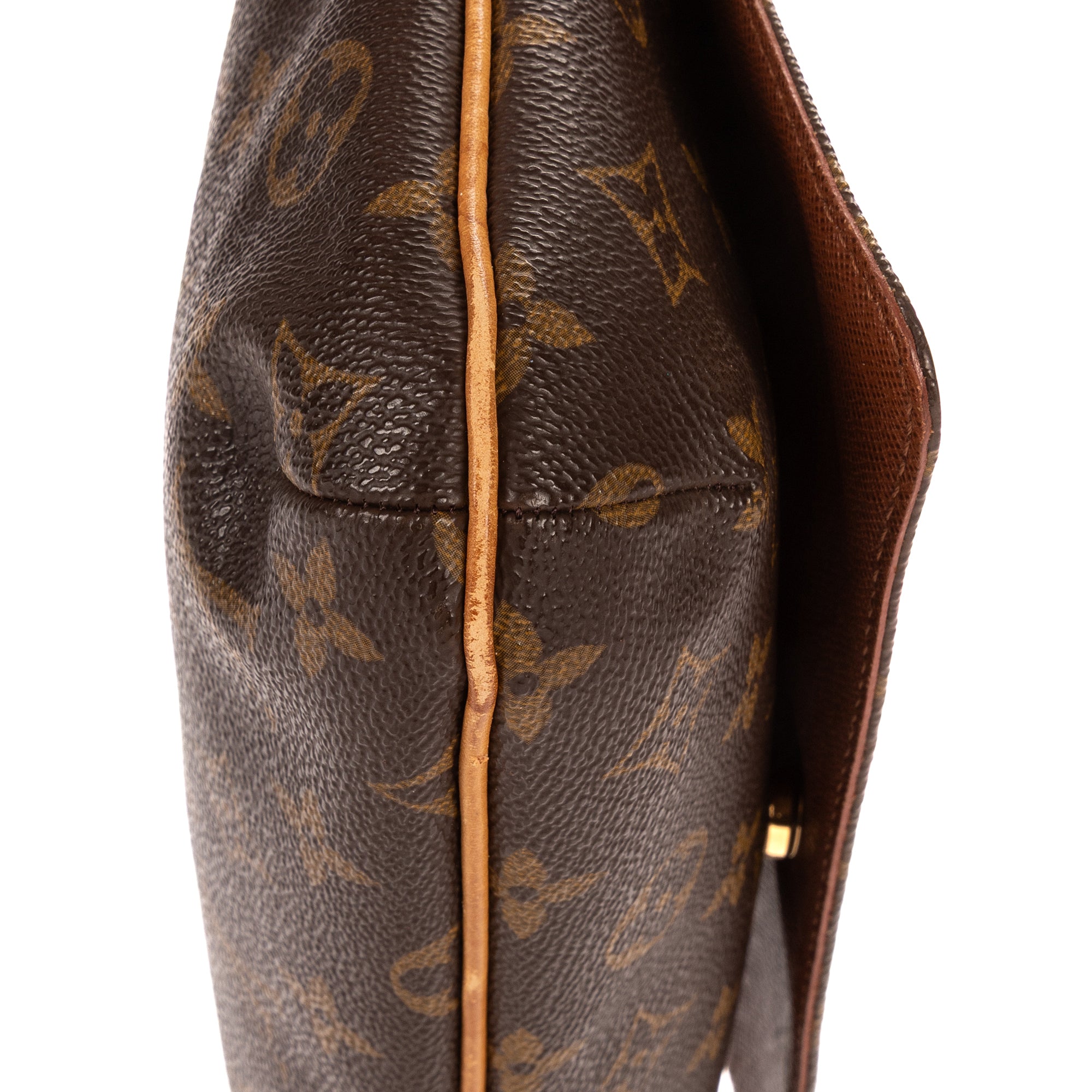 Bolso de hombro Musette Tango Lona Monogram Marrón