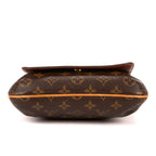 Bandolera Musette Salsa de lona Monogram marrón