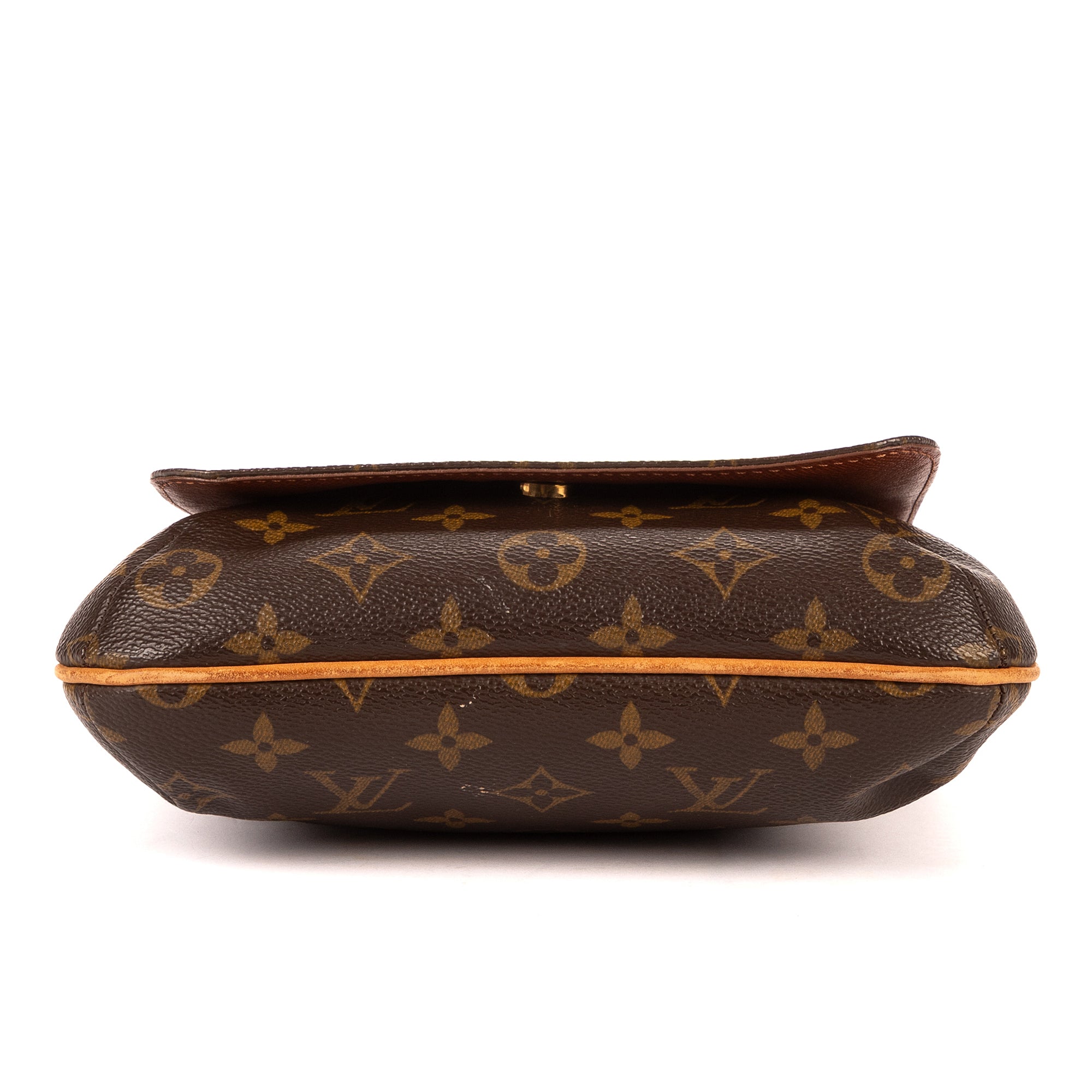 Bandolera Musette Salsa de lona Monogram marrón