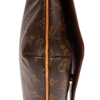 Bandolera Musette Salsa de lona Monogram marrón