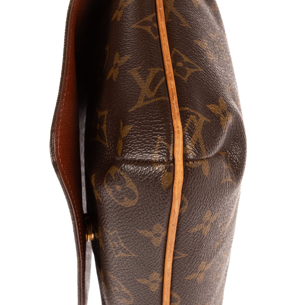Bandolera Musette Salsa de lona Monogram marrón