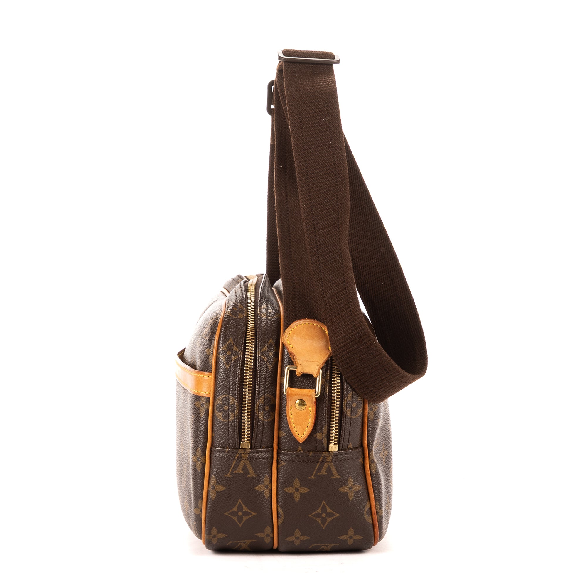 Bolso de Hombro Reporter PM Lona Monogram Marrón