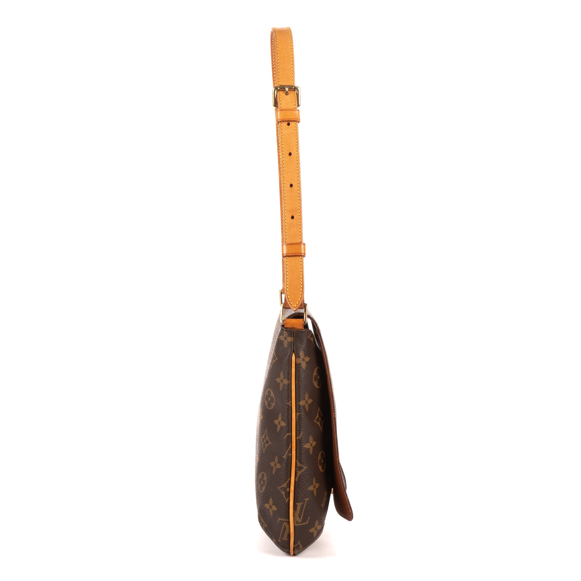 Bandolera Musette Salsa Marrón Lona Monogram