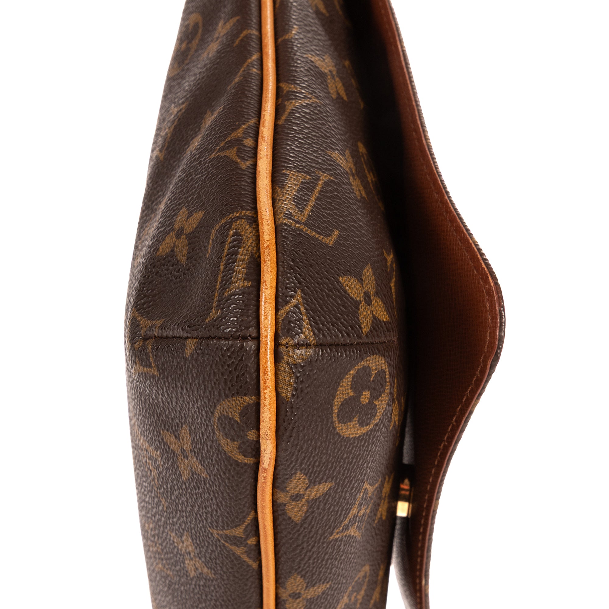 Bandolera Musette Salsa Marrón Lona Monogram