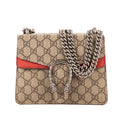 Bolso de Hombro Dionysus Mini Lona Revestida Supreme Beige/Piel Ante