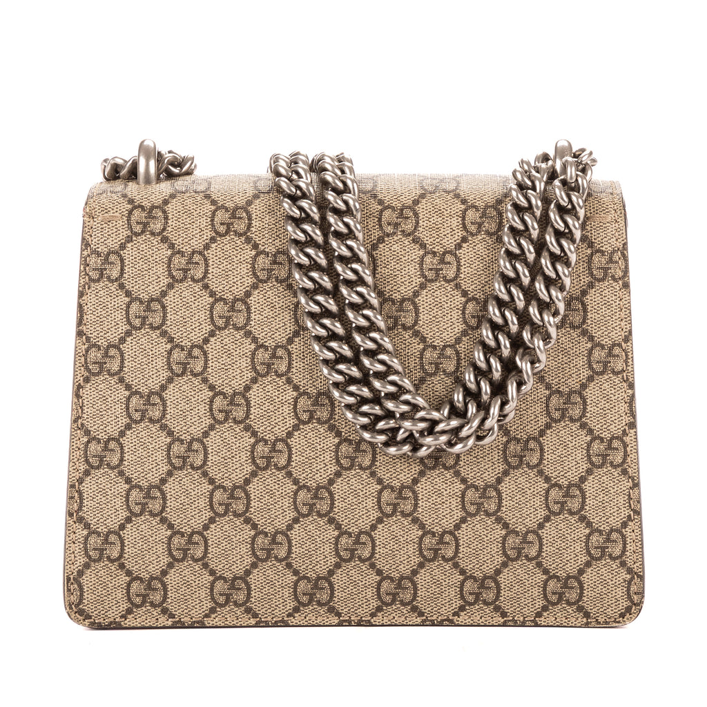 Bolso de Hombro Dionysus Mini Lona Revestida Supreme Beige/Piel Ante