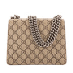 Bolso de Hombro Dionysus Mini Lona Revestida Supreme Beige/Piel Ante