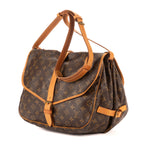 Bolso de hombro Saumur GM Lona Monogram Marrón