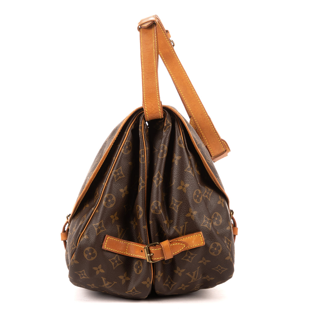 Bolso de hombro Saumur GM Lona Monogram Marrón