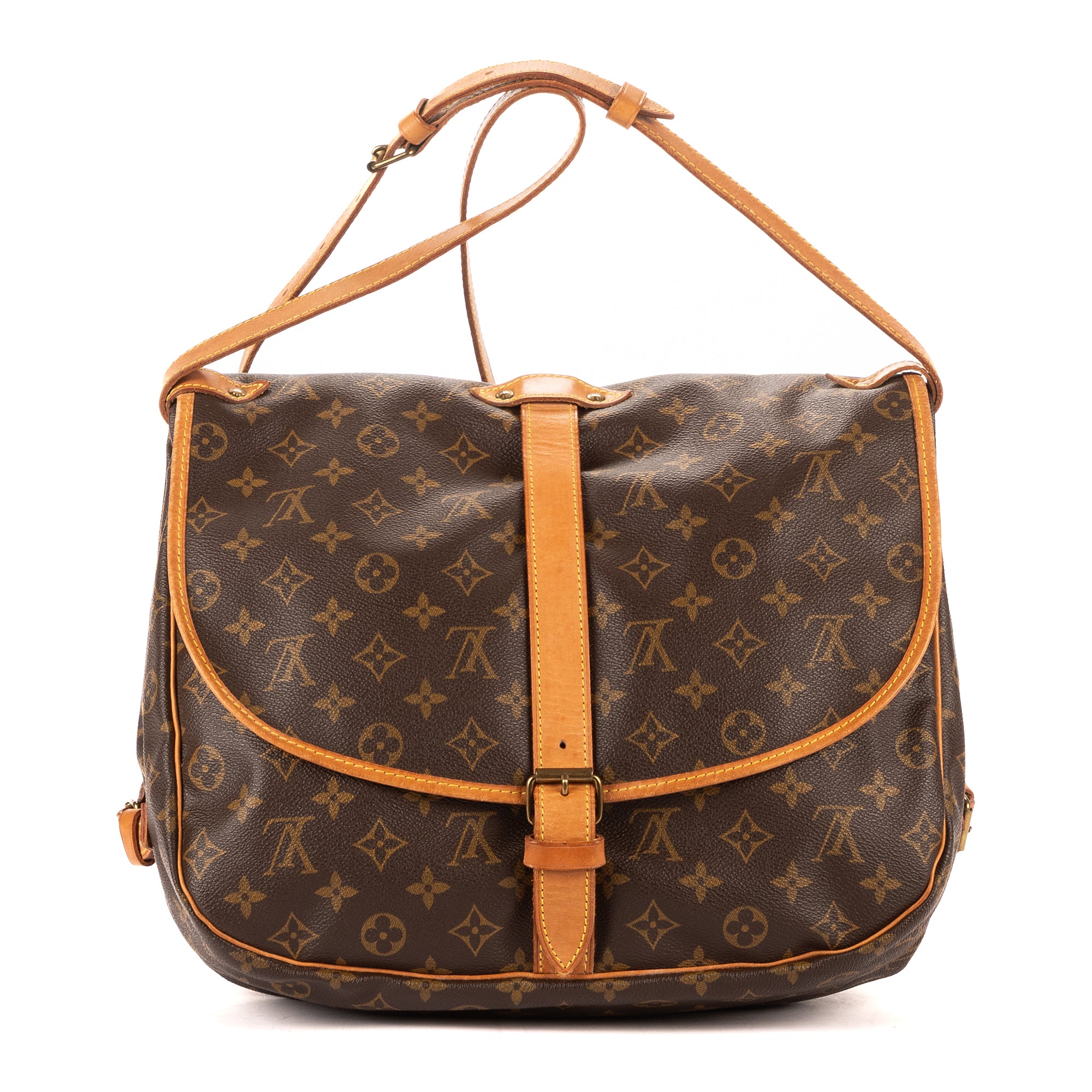 Bolso de hombro Saumur GM Lona Monogram Marrón