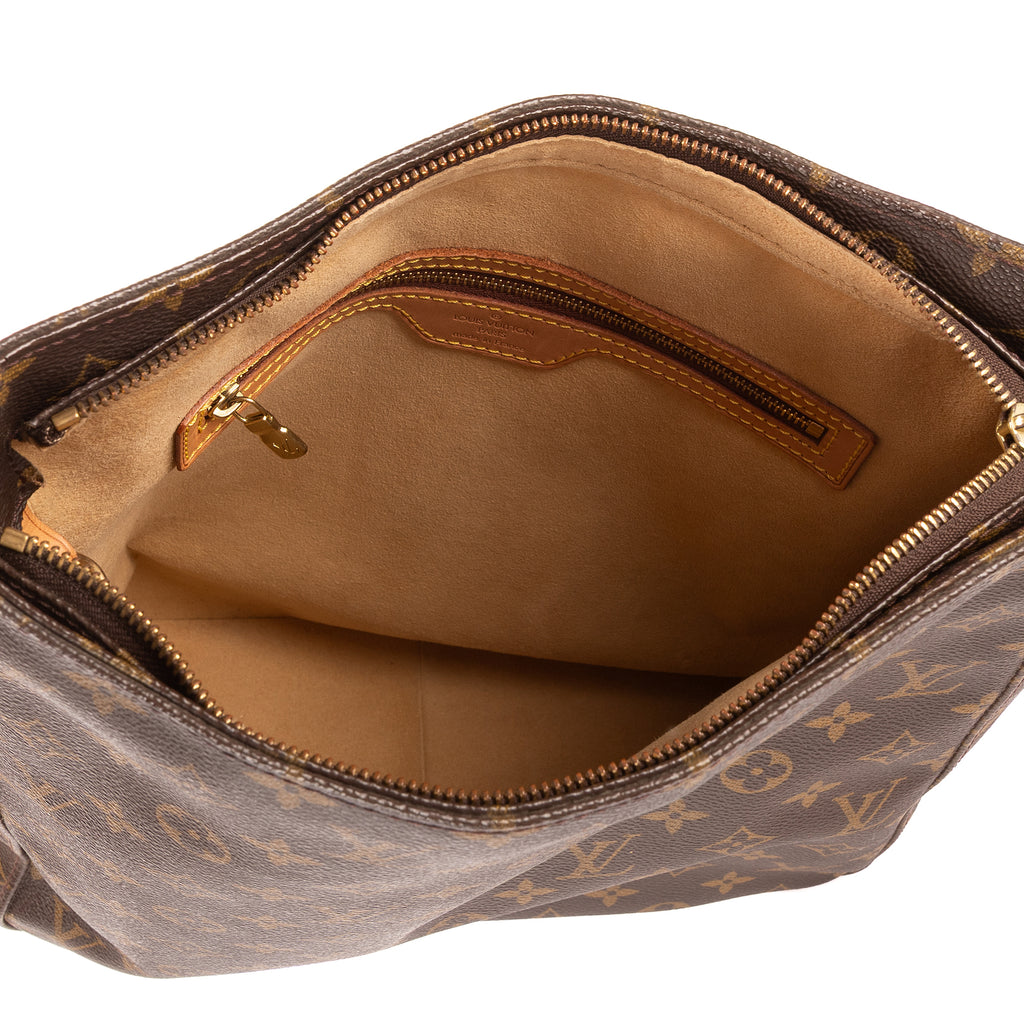 Bolso de hombro Looping GM Lona Monogram Marrón