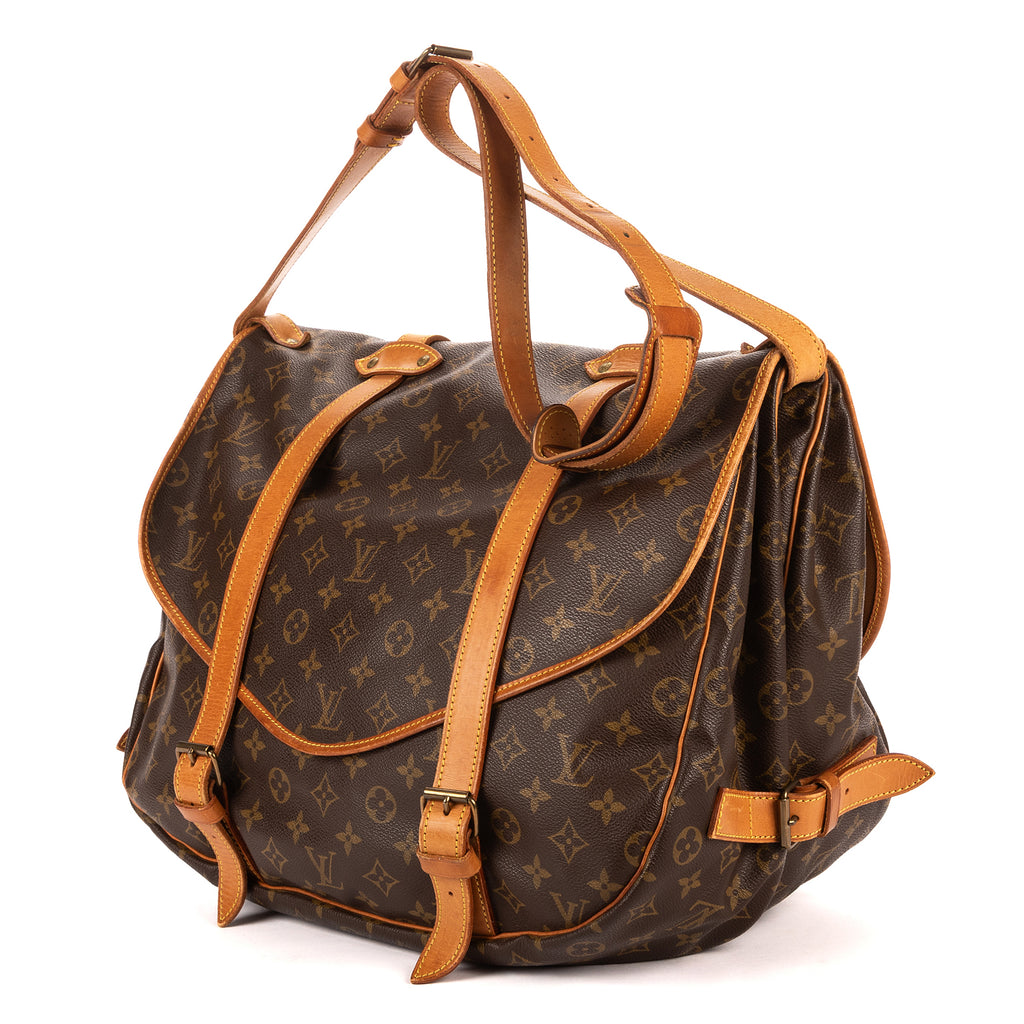 Louis Vuitton - Saumur à double sangle - Marron