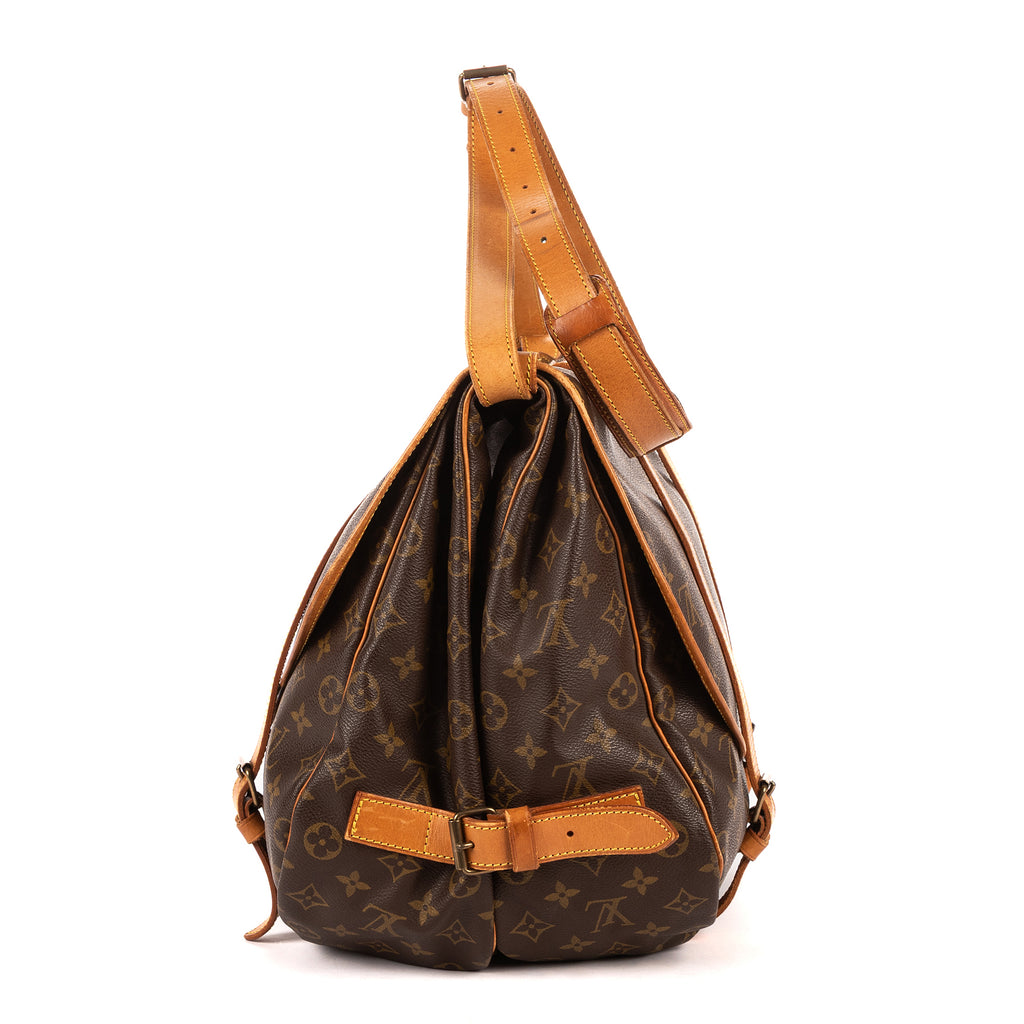 Louis Vuitton - Saumur à double sangle - Marron