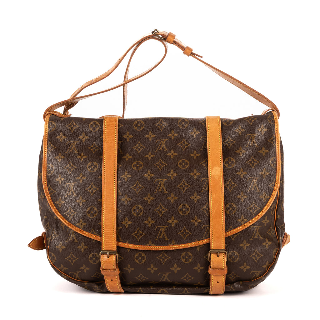 Louis Vuitton - Saumur à double sangle - Marron