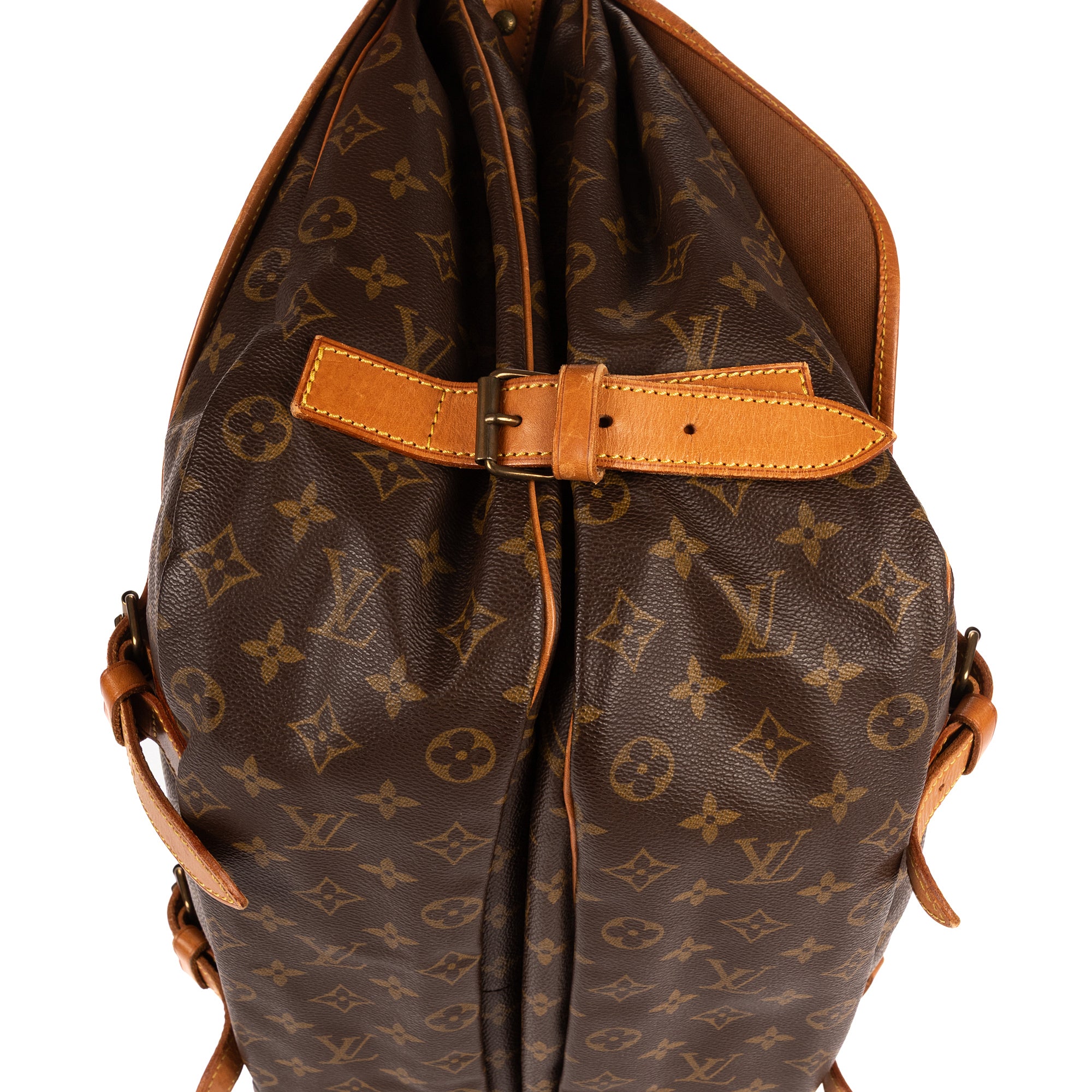 Louis Vuitton - Saumur à double sangle - Marron