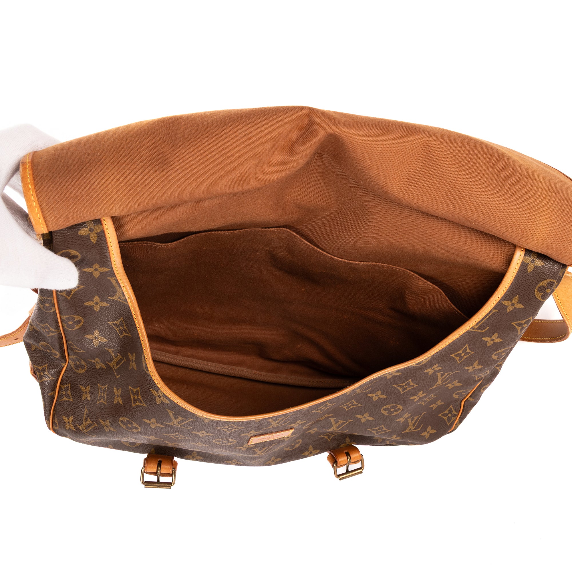 Louis Vuitton - Saumur à double sangle - Marron