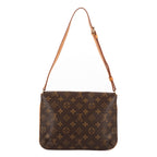 Bolso de Hombro Musette Tango Lona Monogram Marrón
