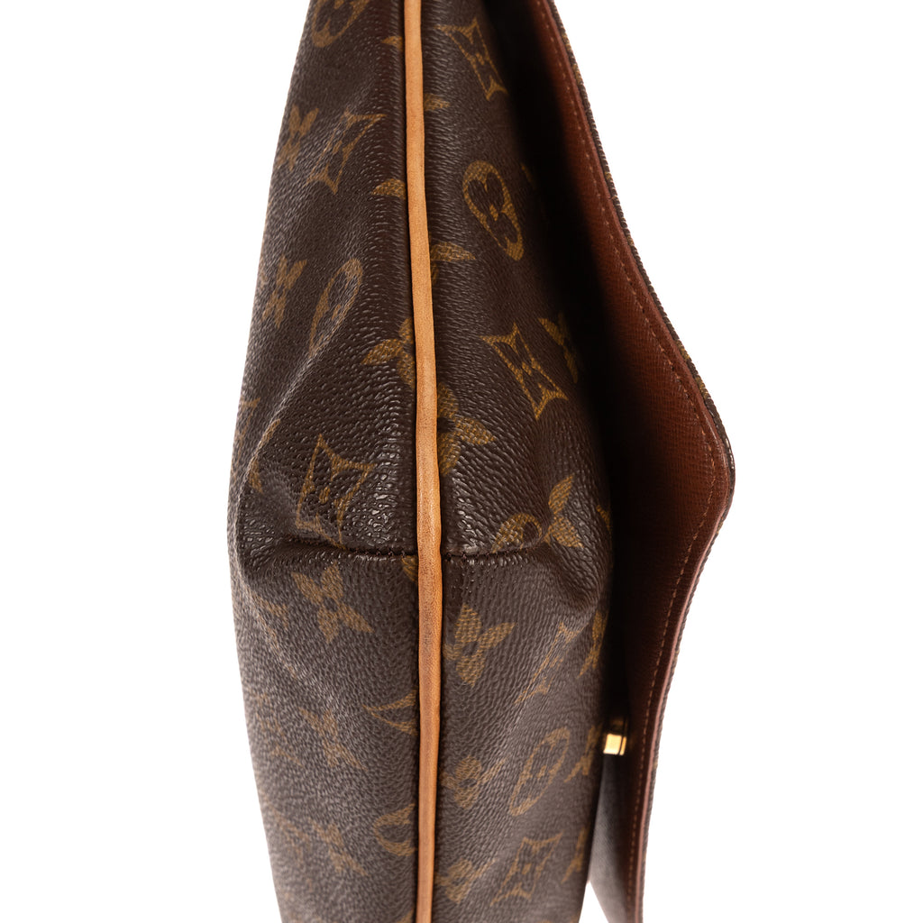 Bolso de Hombro Musette Tango Lona Monogram Marrón