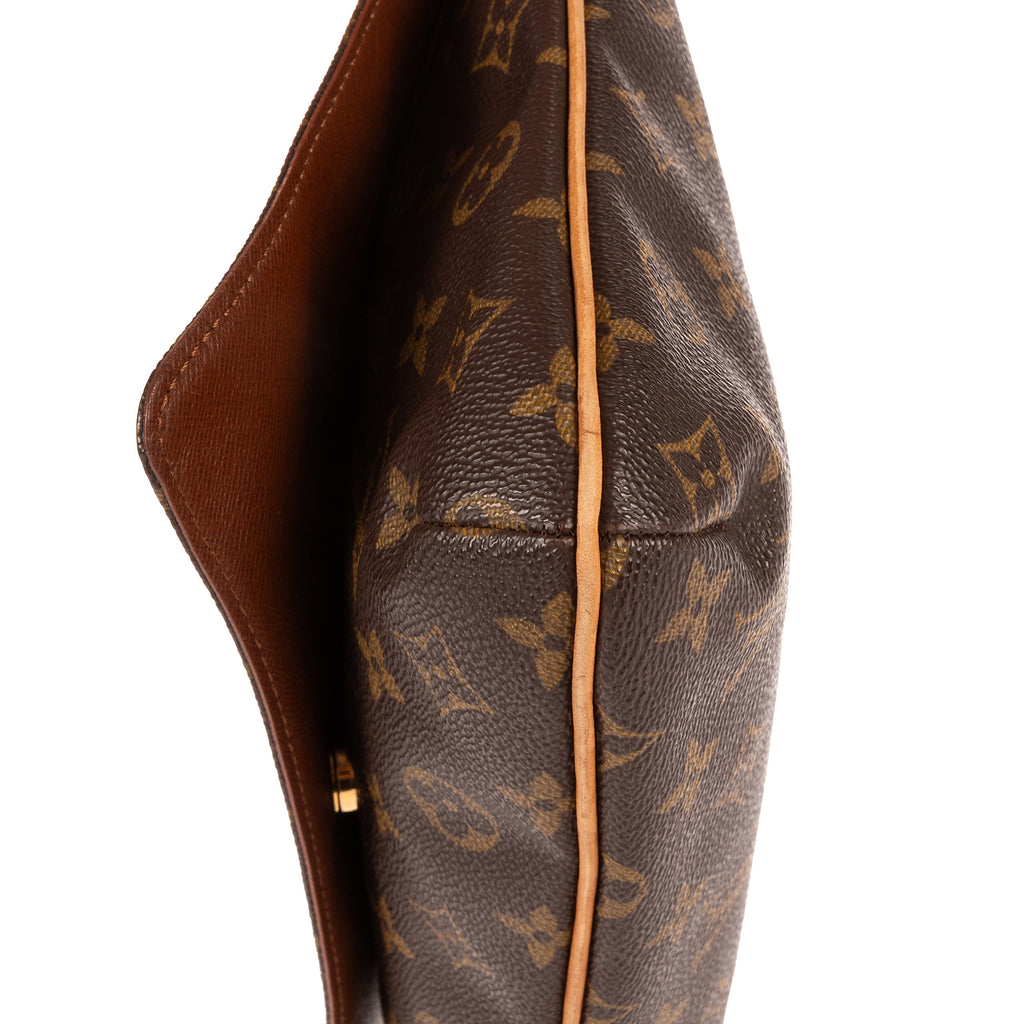 Bolso de Hombro Musette Tango Lona Monogram Marrón