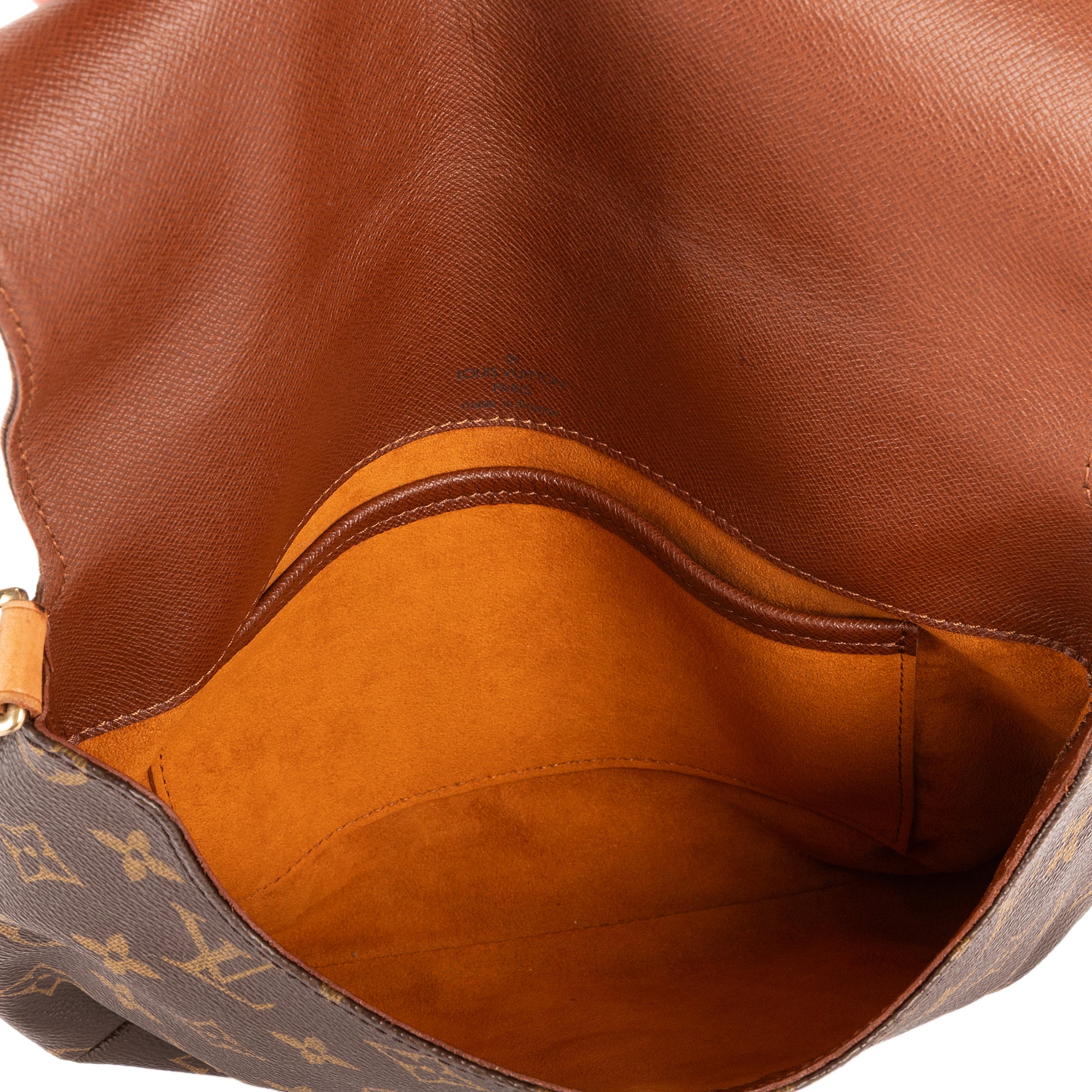 Bolso de Hombro Musette Tango Lona Monogram Marrón