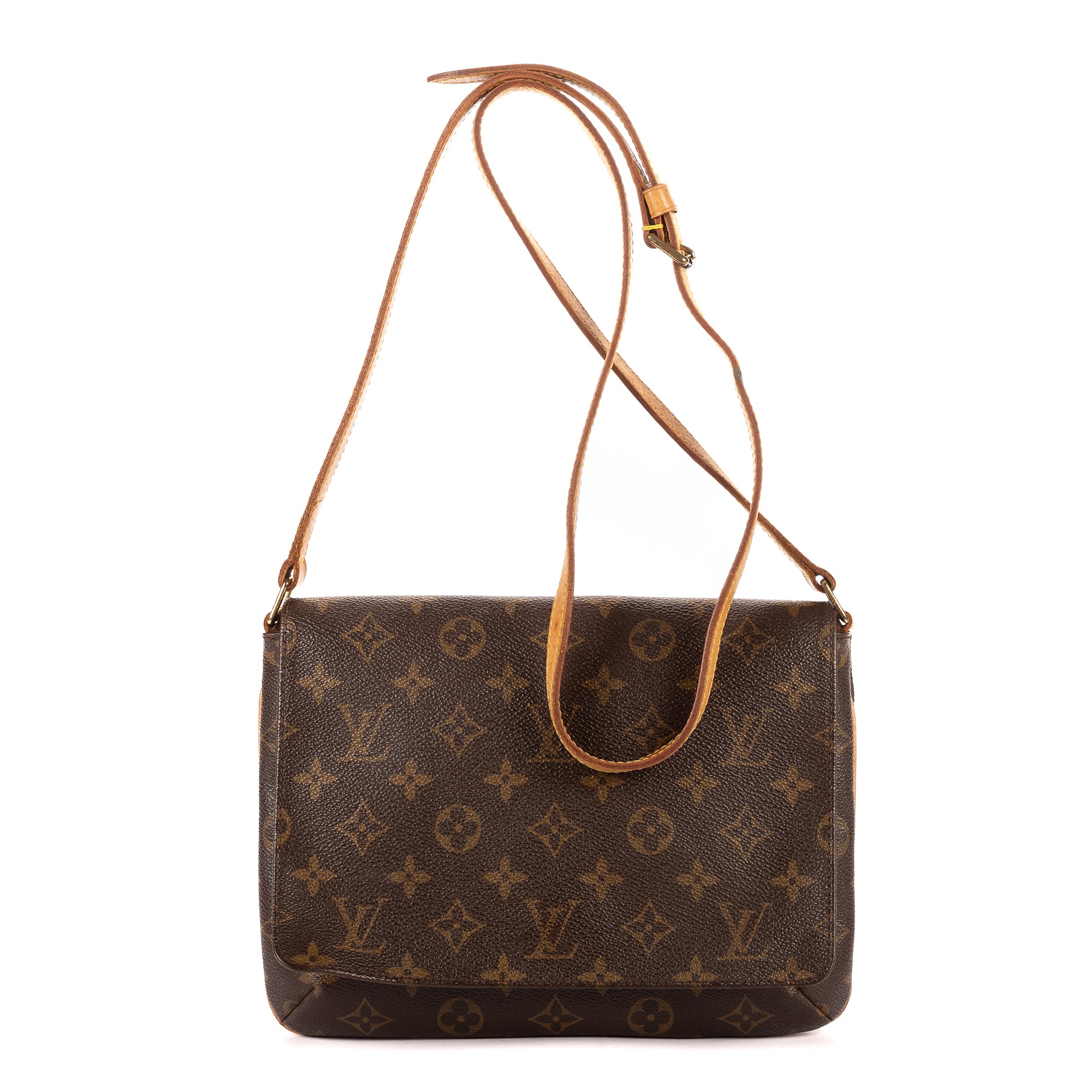 Bolso de hombro Musette Tango Lona Monogram Marrón