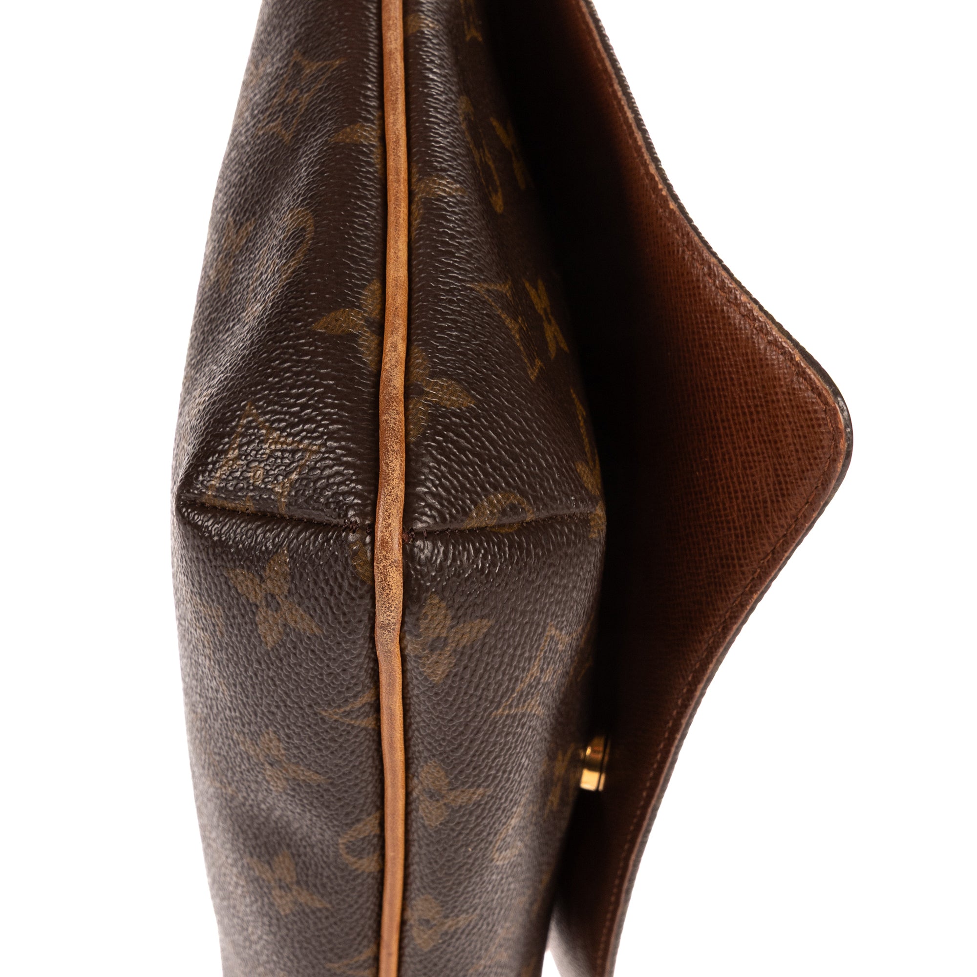 Bolso de hombro Musette Tango Lona Monogram Marrón