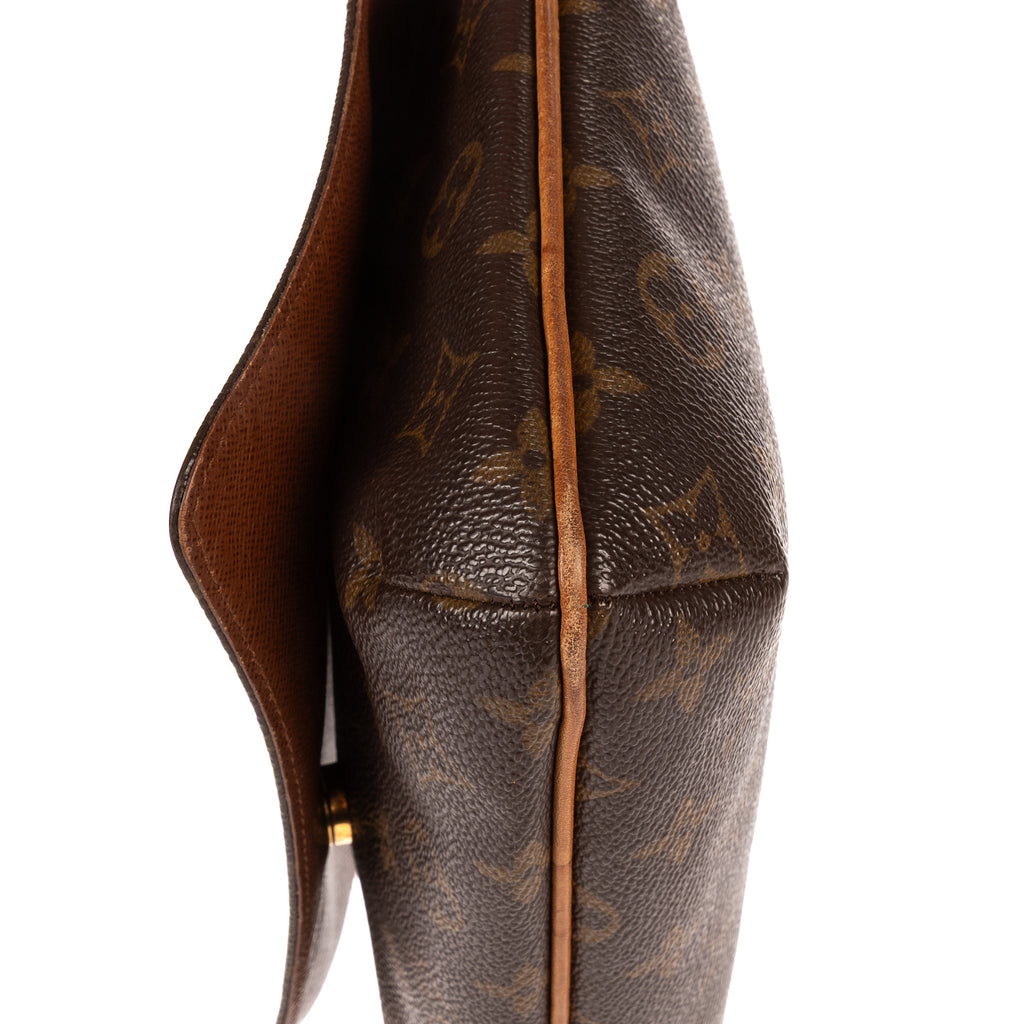 Bolso de hombro Musette Tango Lona Monogram Marrón