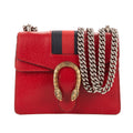 Shoulder Bag Dionysus Mini Red Pebbled Leather