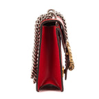 Shoulder Bag Dionysus Mini Red Pebbled Leather
