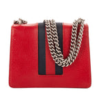 Shoulder Bag Dionysus Mini Red Pebbled Leather