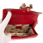 Shoulder Bag Dionysus Mini Red Pebbled Leather