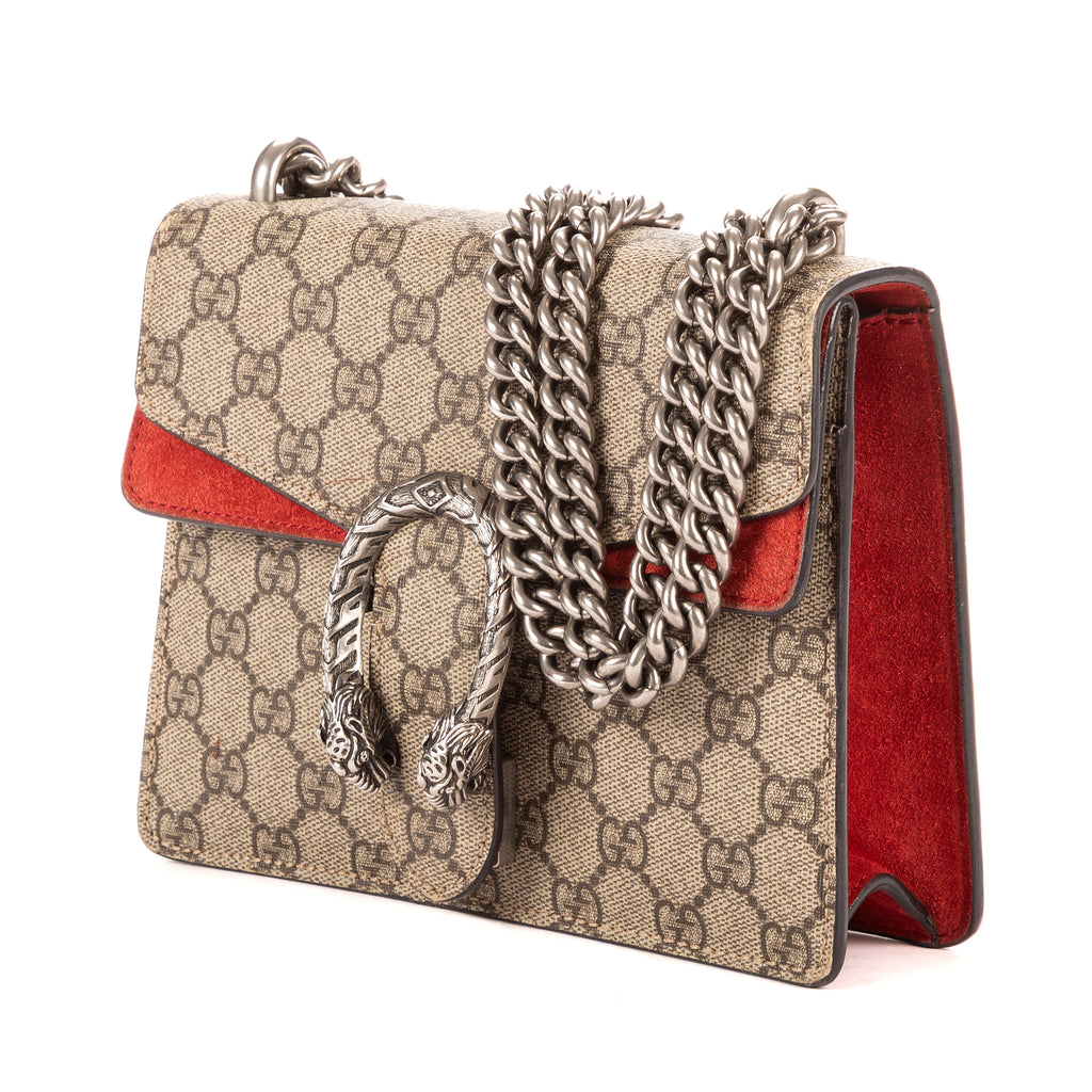 Shoulder Bag Blooms Dionysus Mini Beige Blooms Supreme Coated Canvas