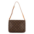 Bolso de hombro Musette Tango Lona Monogram Marrón