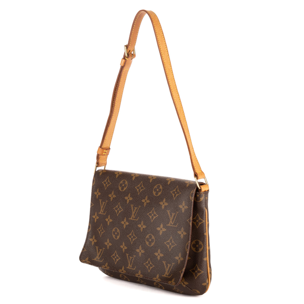 Bolso de hombro Musette Tango Lona Monogram Marrón