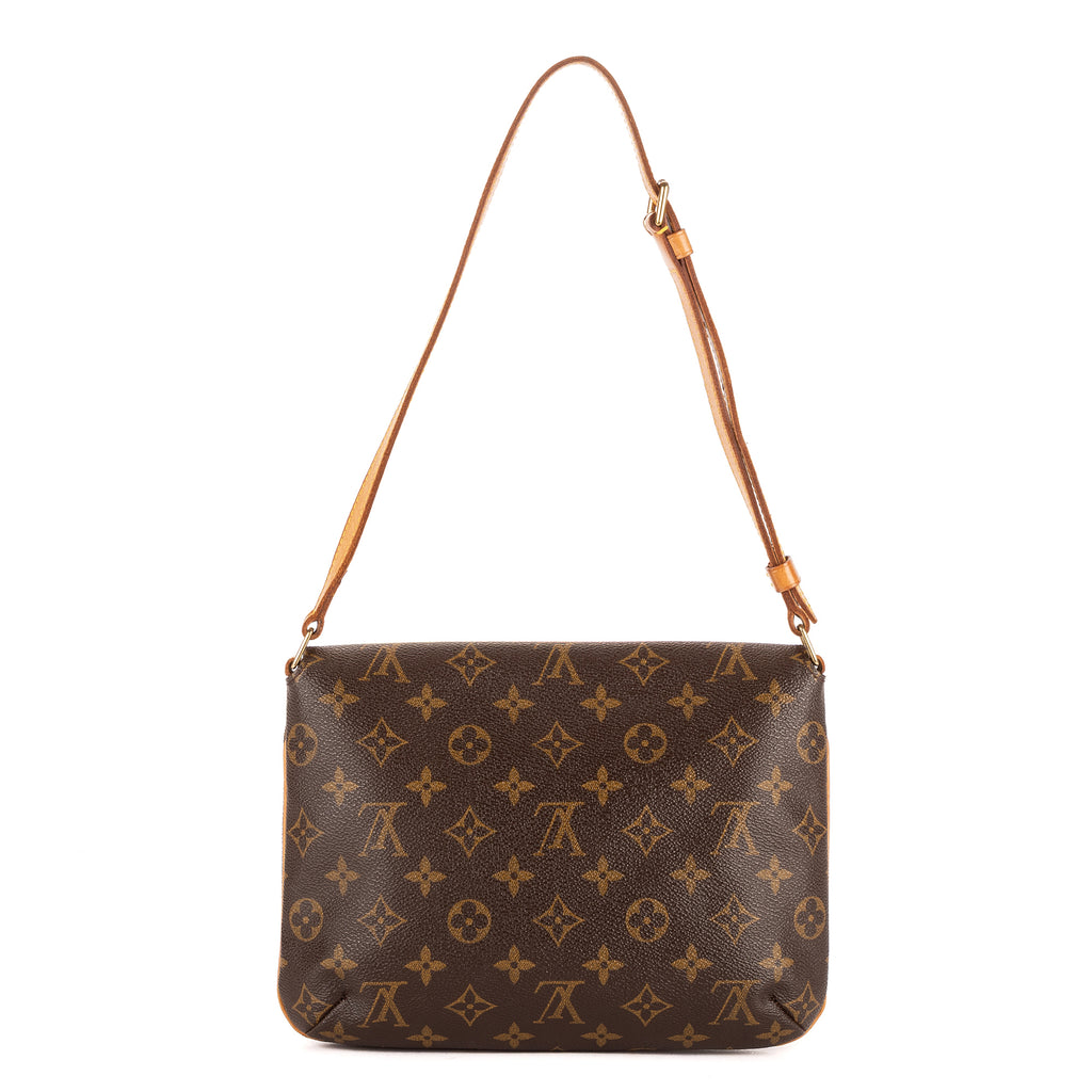 Bolso de hombro Musette Tango Lona Monogram Marrón