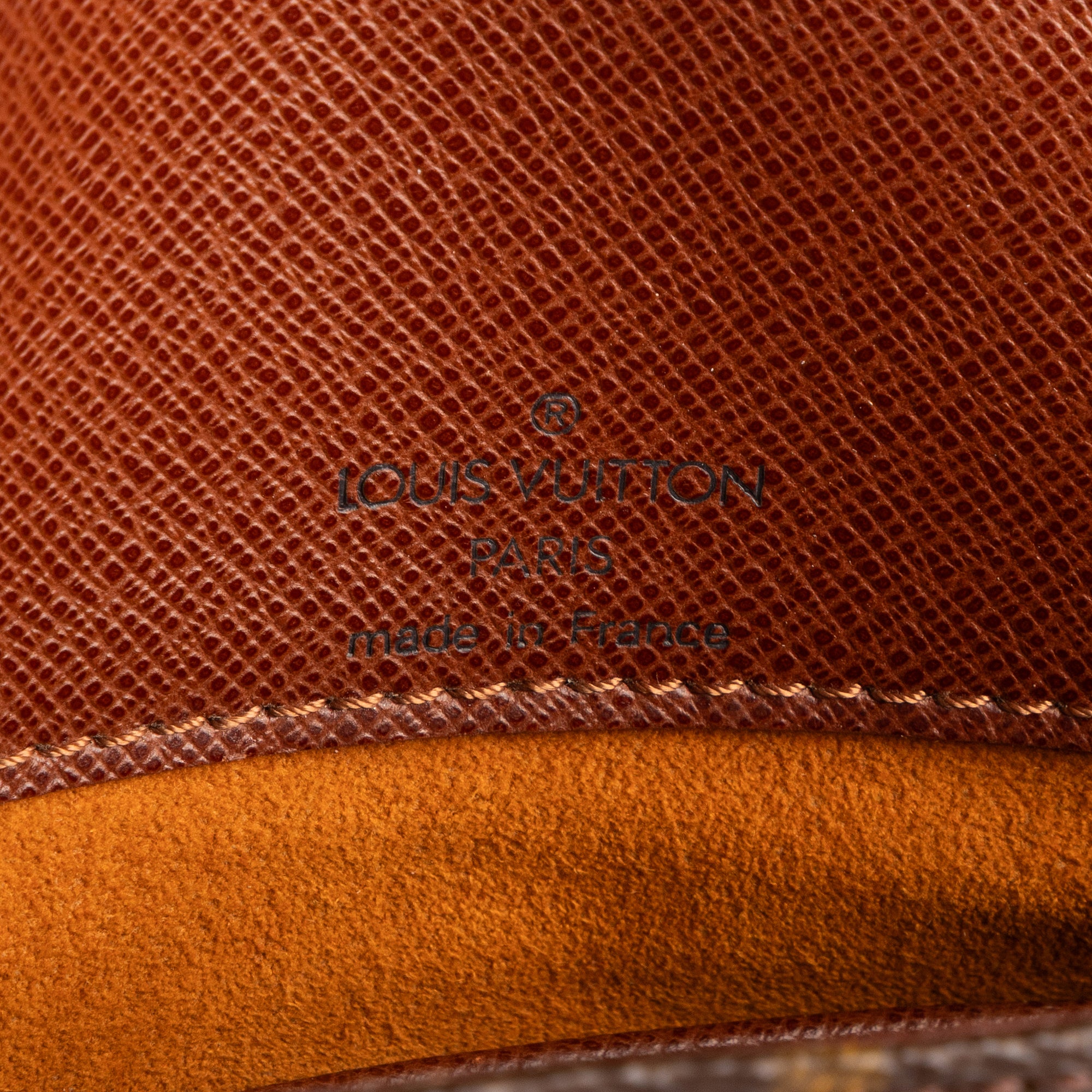 Bolso de hombro Musette Salsa marrón en lona con monograma