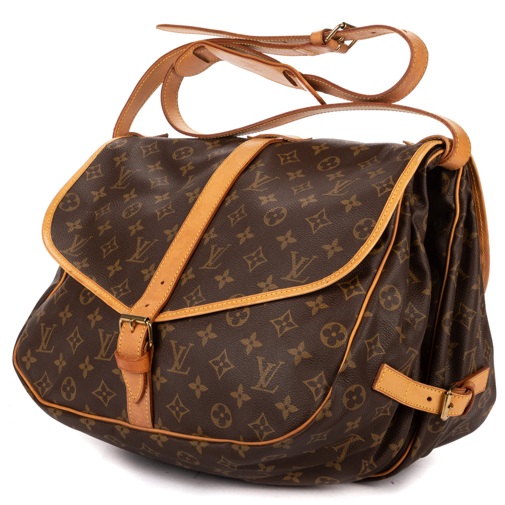 Shoulder Bag Saumur GM Brown Monogram Canvas