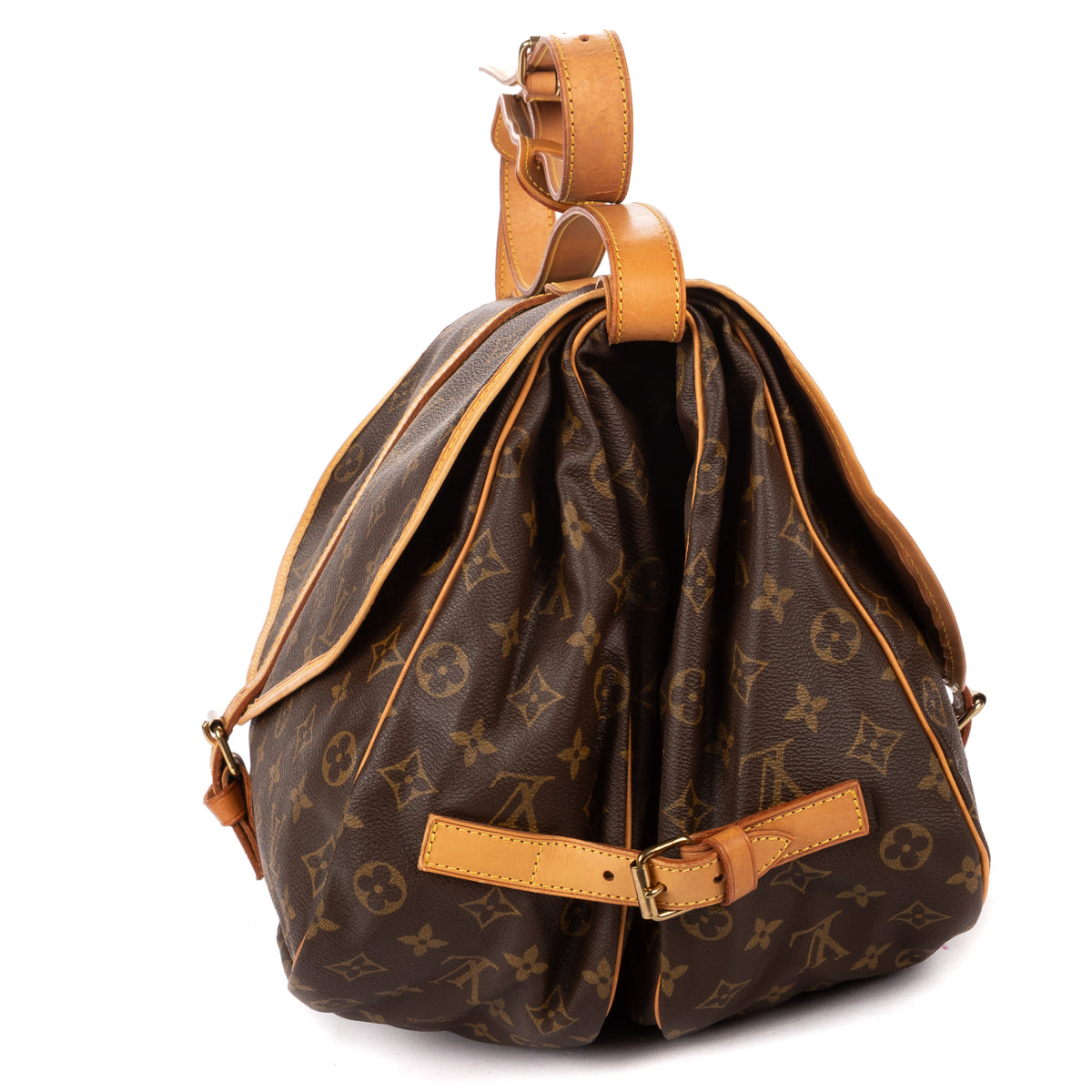 Shoulder Bag Saumur GM Brown Monogram Canvas