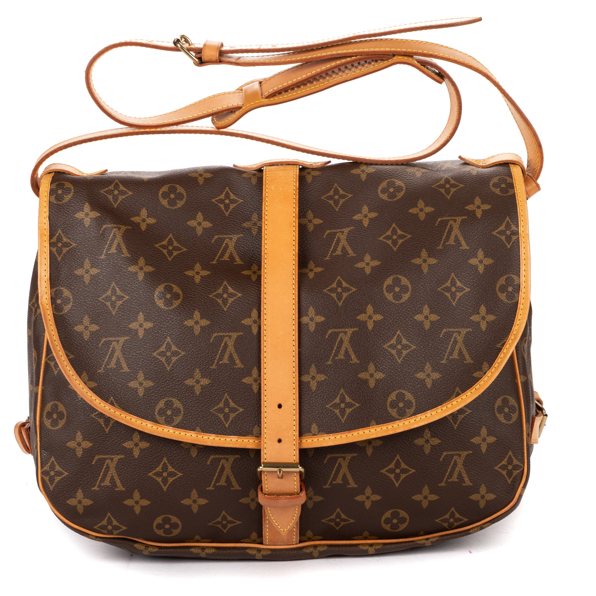 Shoulder Bag Saumur GM Brown Monogram Canvas