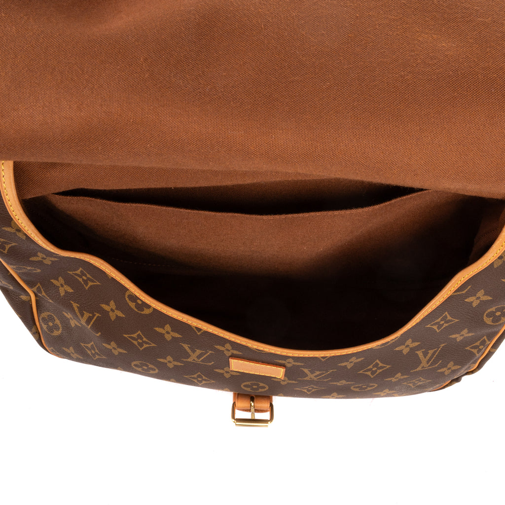 Shoulder Bag Saumur GM Brown Monogram Canvas