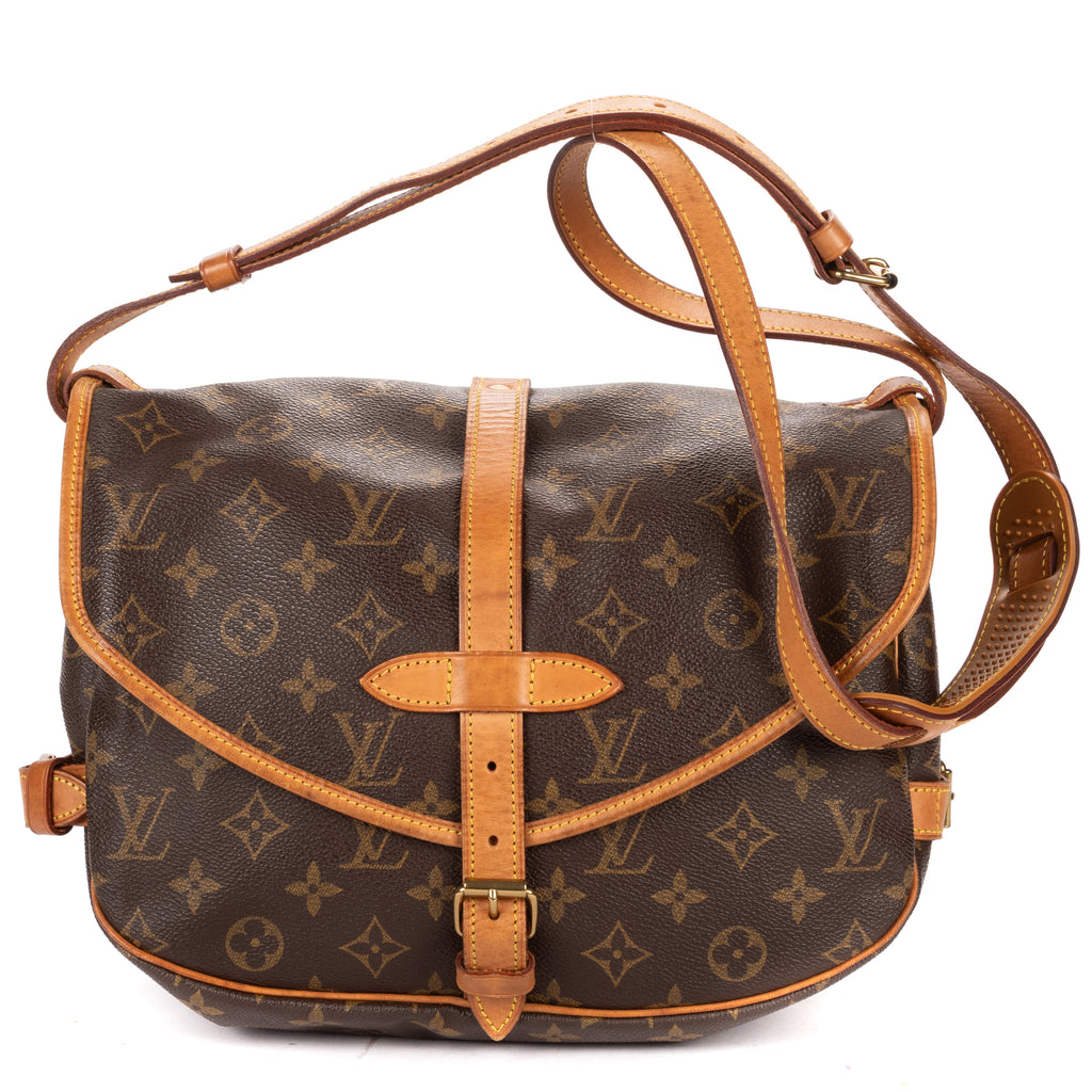 Shoulder Bag Saumur PM Brown Monogram Canvas