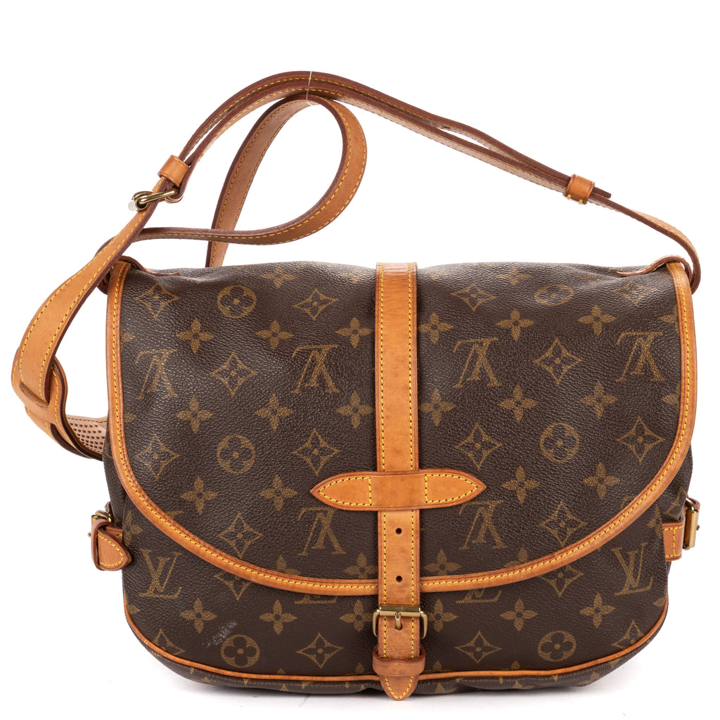 Shoulder Bag Saumur PM Brown Monogram Canvas