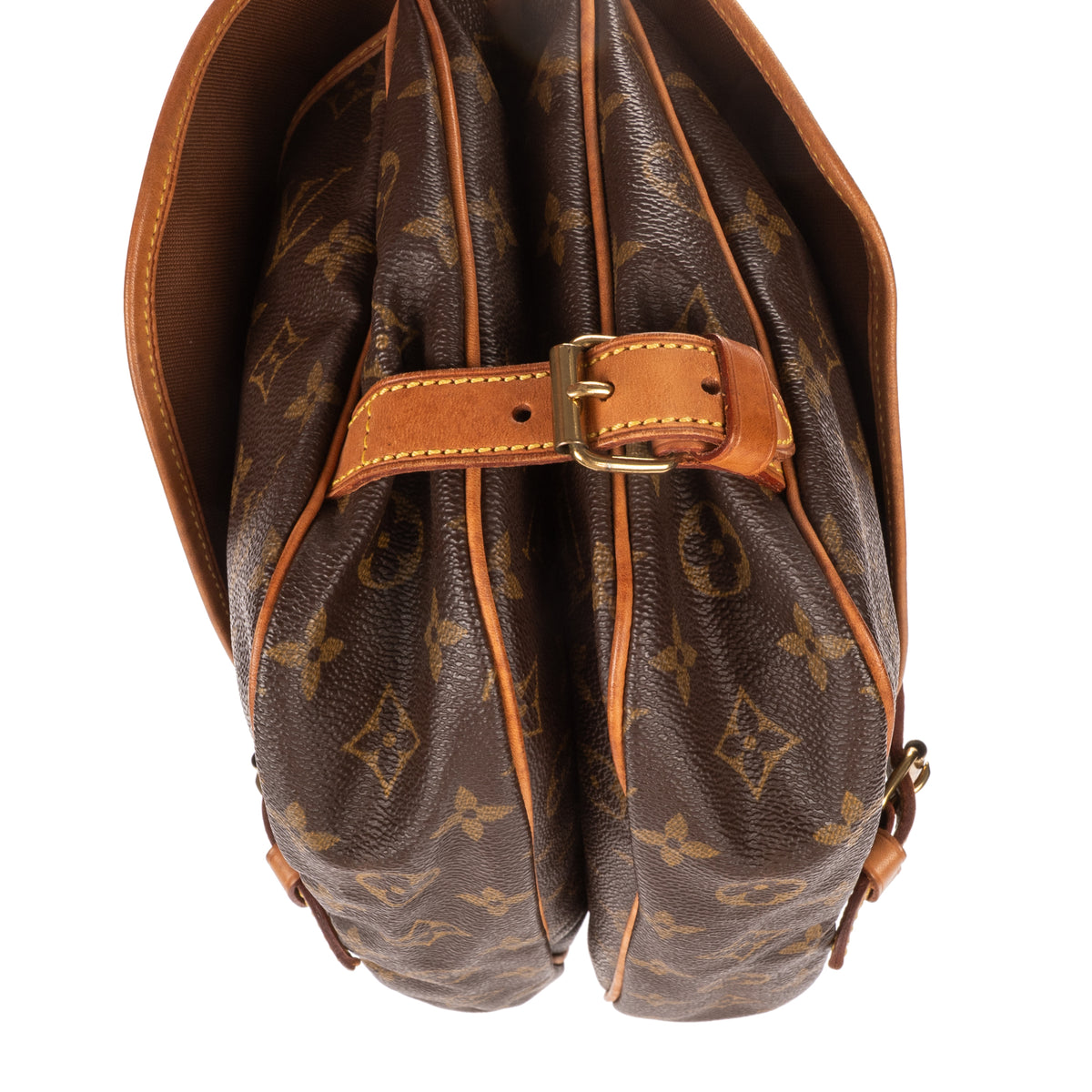 Shoulder Bag Saumur PM Brown Monogram Canvas