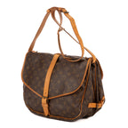 Bolso de hombro Saumur GM Lona Monogram Marrón