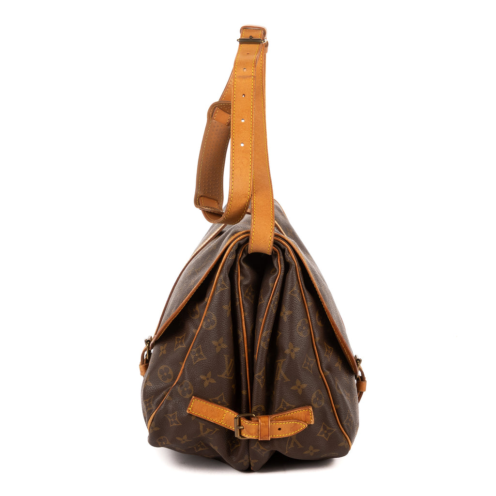 Bolso de hombro Saumur GM Lona Monogram Marrón